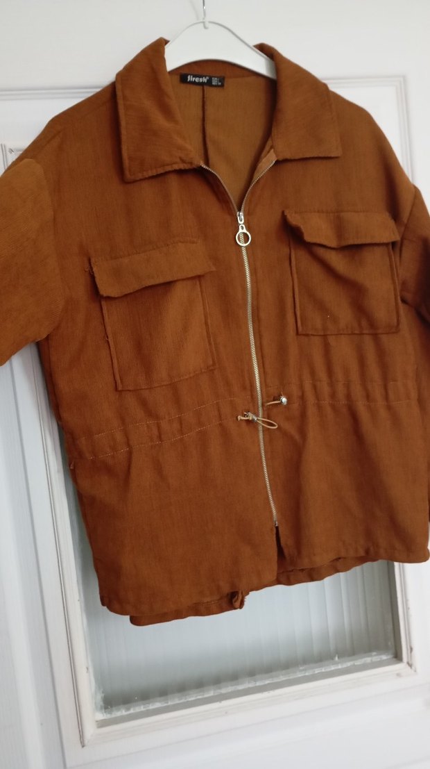 Düz Kahverengi Midi Kadın Ceket - Görsel 3