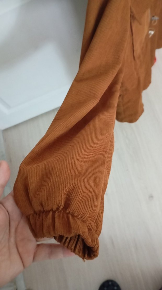 Düz Kahverengi Midi Kadın Ceket - Görsel 5