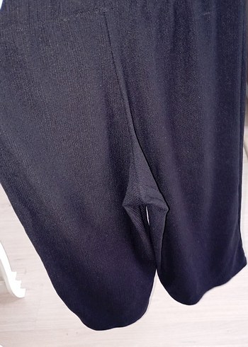 Siyah Pilili Kadın Kumaş Pantolon - Görsel 3