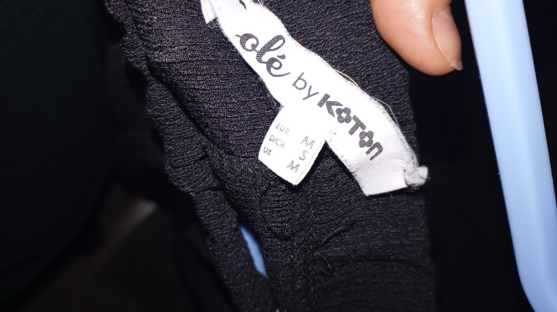 Siyah Pilili Kadın Kumaş Pantolon - Görsel 4