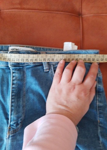 40 Beden mavi Renk Kadın Mavi Denim Mini Şort