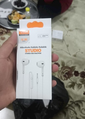 STUDIO Mikrofonlu Kablolu Kulaklık Beyaz