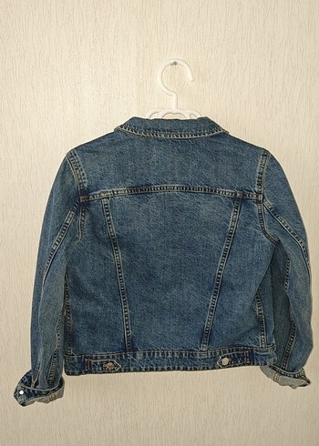 xs Beden Düğmeli Mavi Kadın Denim Ceket