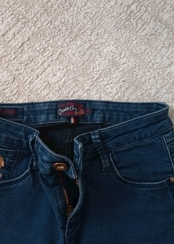38 Beden mavi Renk Kadın Mavi Denim Midi Kot Pantolon