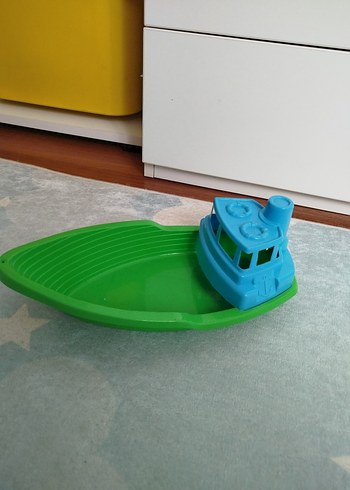 Renkli Mavi Oyuncak Tekne - Görsel 2