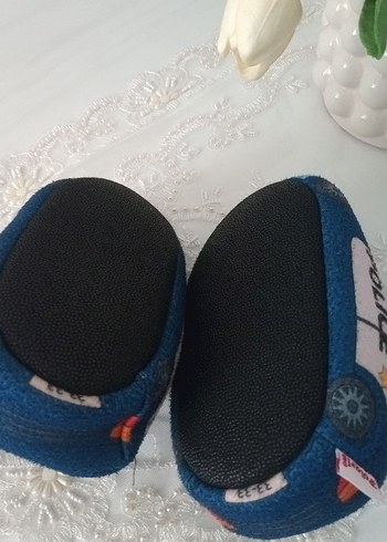 33 Beden mavi Renk Erkek Çocuk Renkli Polis Baskılı ışıklı panduf
