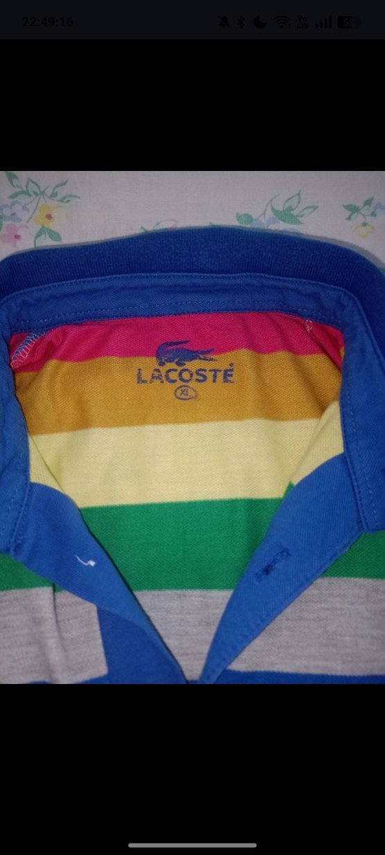 Lacoste Çizgili Erkek Polo Tişört - Görsel 2