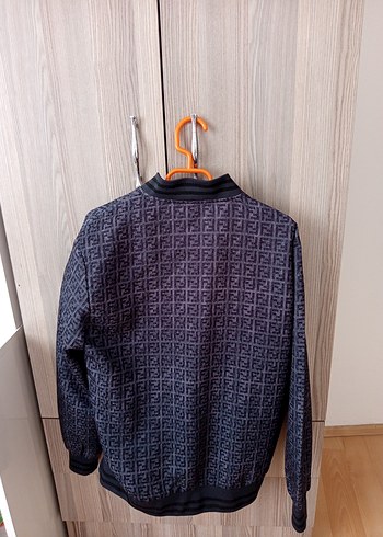 Fendi Gri Fermuarlı Ceket - Görsel 3