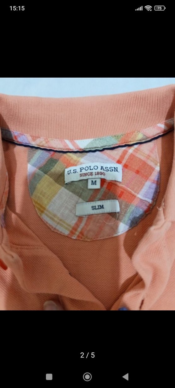 Turuncu Kısa Kollu Polo Tişört - Görsel 2