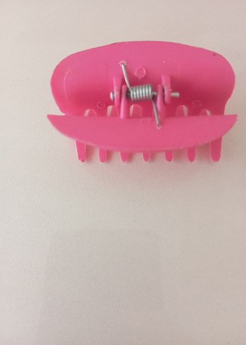 Pembe Plastik Tokalı Saç Tokası