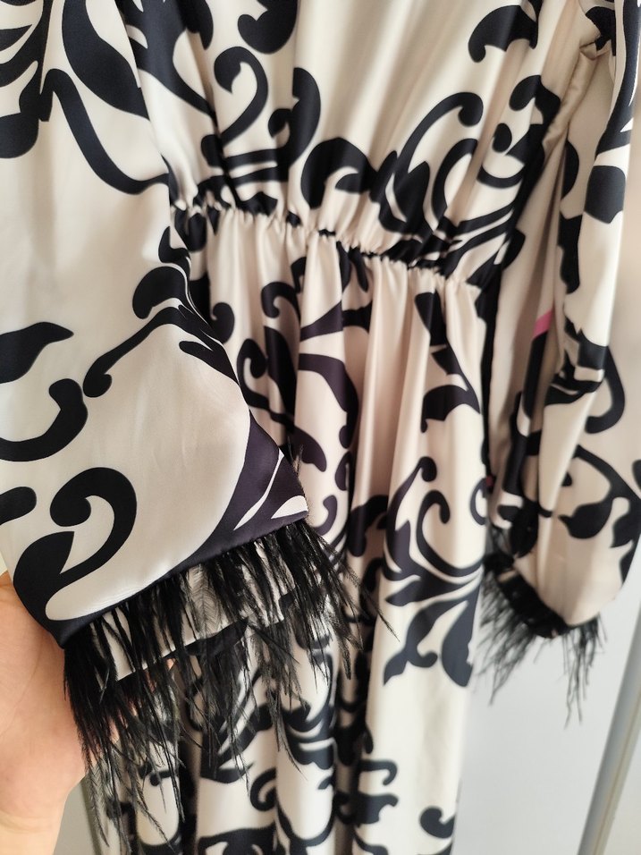 Bohem Tarzda Uzun Desenli Kadın Elbise - Görsel 2