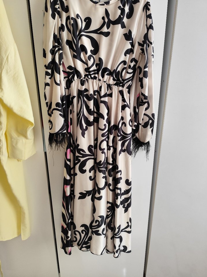 Bohem Tarzda Uzun Desenli Kadın Elbise - Görsel 3