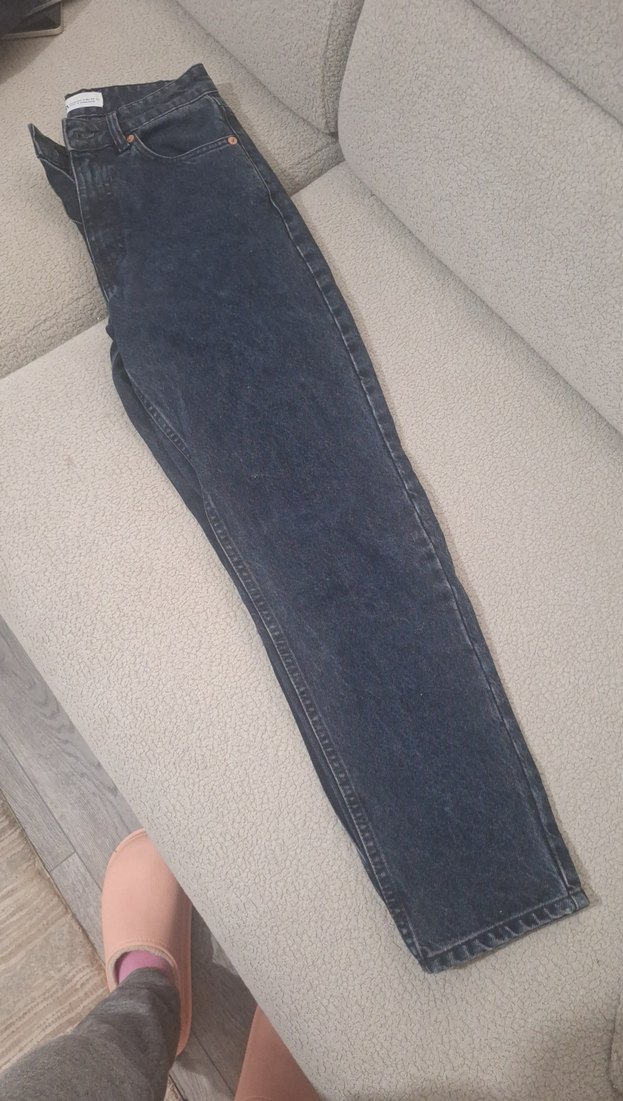 Lacivert Normal Boy Kadın Denim Pantolon - Görsel 2