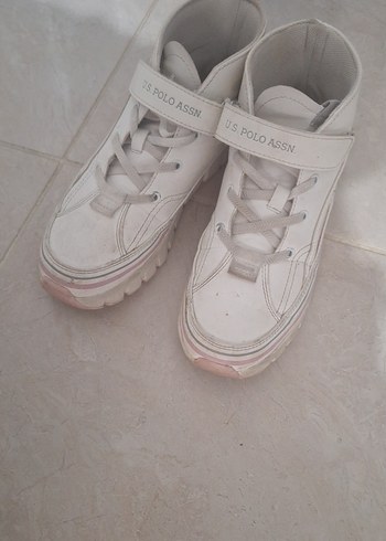 Kız Çocuk Beyaz U.S. Polo Sneakers - Görsel 3