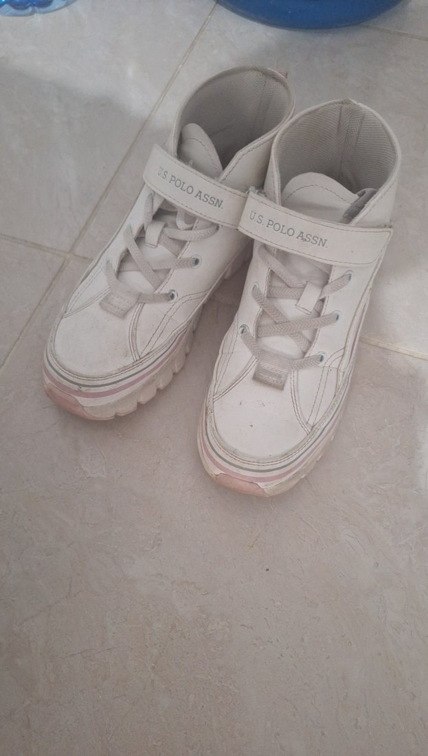 Kız Çocuk Beyaz U.S. Polo Sneakers - Görsel 3