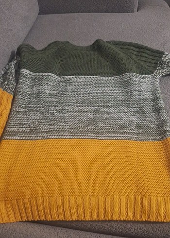 Gri Örgü Kadın Kazak - Görsel 3