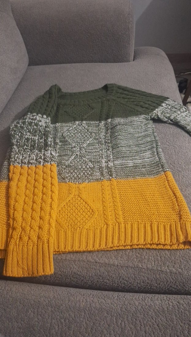 Gri Örgü Kadın Kazak - Görsel 2