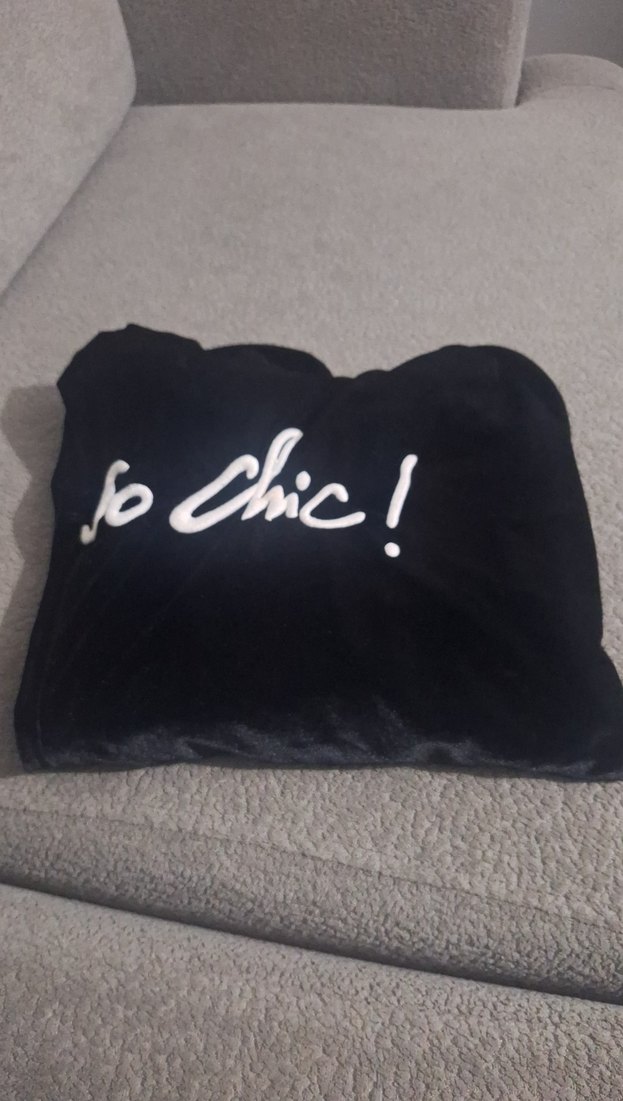 Siyah Renk Parlak Mini Kadın Sweatshirt - Görsel 2