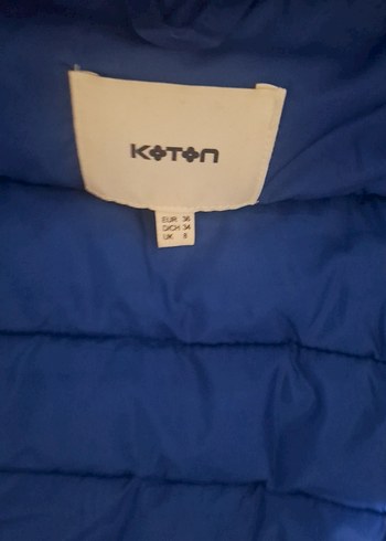 Çocuk Mavi Kapüşonlu Kış Montu - Görsel 4