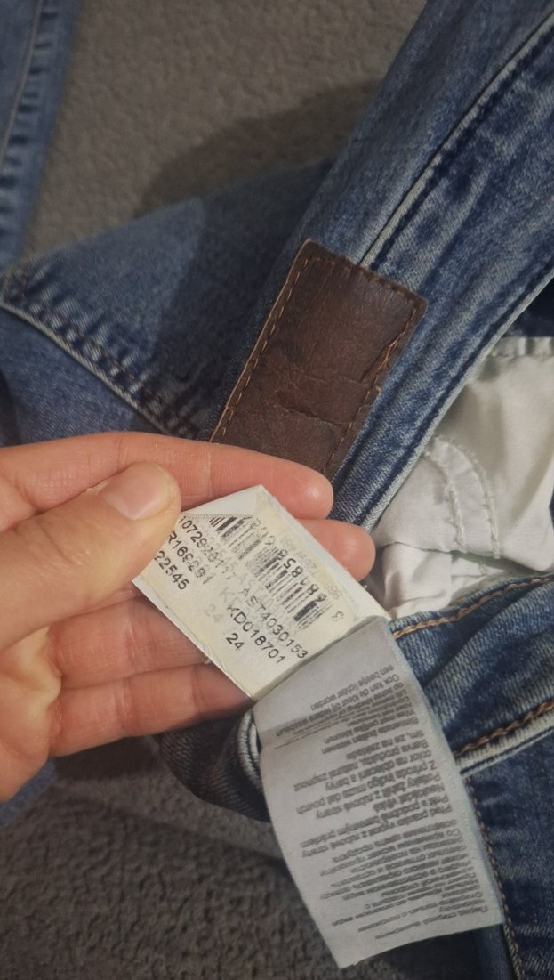 Kadın Mavi Bol Kesim Kot Pantolon - Görsel 4