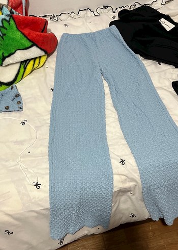 Mavi V Yaka Kolsuz Triko takım - Görsel 4