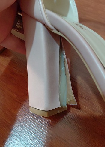 Pembe Topuklu Kadın Abiye Ayakkabı - Görsel 3