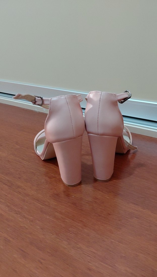 Pembe Topuklu Kadın Abiye Ayakkabı - Görsel 2