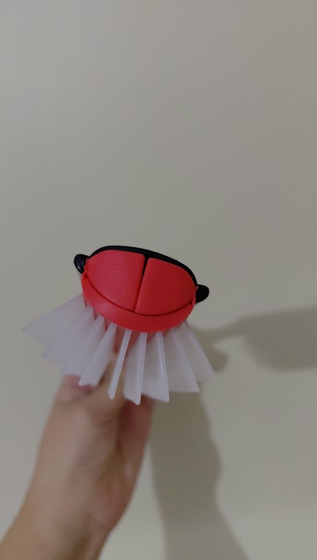 Siyah Saplı Kırmızı Saç Fırçası - Görsel 3