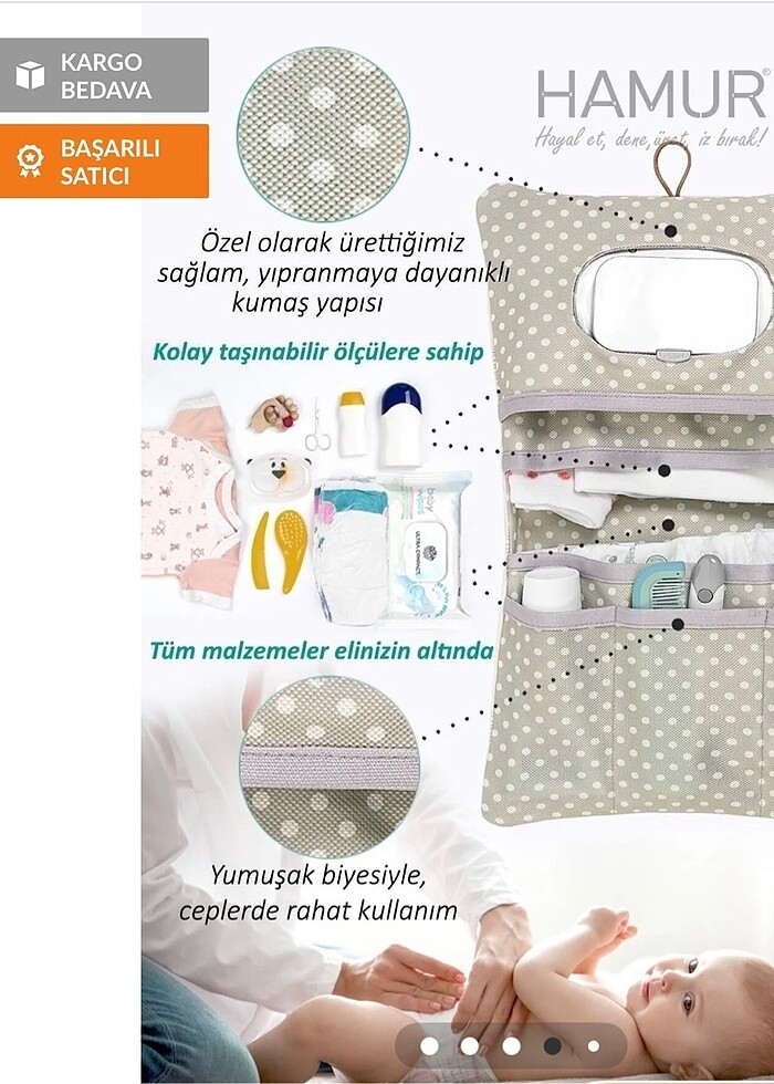 Bez organizatör bebek organizatör - Görsel 4