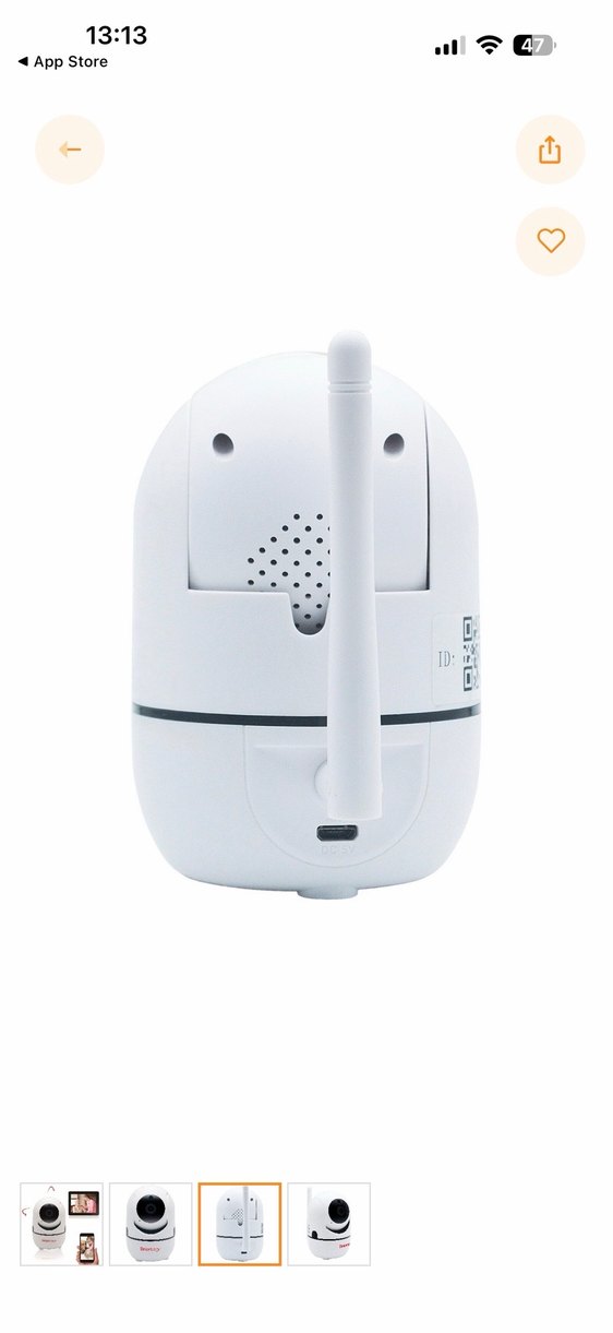 BrionVega Bebek Kamerası Beyaz-Gri - Görsel 2