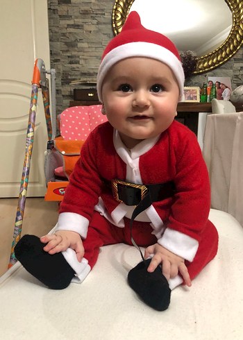 Kırmızı Çocuk Noel Kostümü - Görsel 2