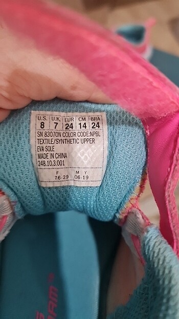 24 Beden pembe Renk Skecher çocuk ayakkabı