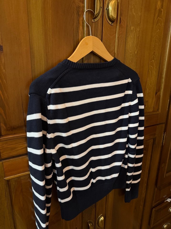 Polo Ralph Lauren Lacivert Çizgili Triko Hırka — görsel 4/5