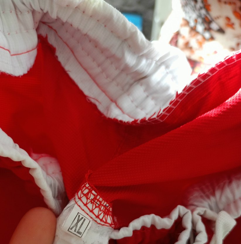 Parlak Kırmızı Baskılı Erkek Deniz Şortu - Görsel 3