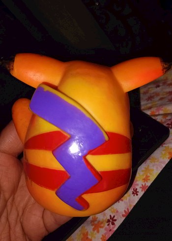 Renkli Turuncu Pokemon Pikachu Aksiyon Figürü - Görsel 2