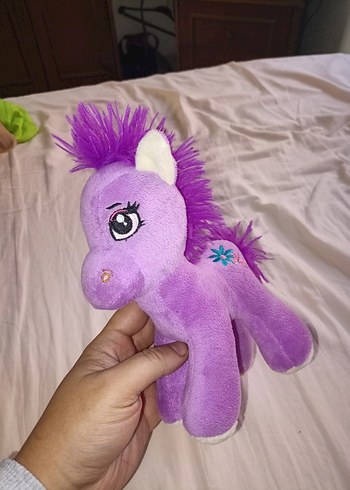 Mor Peluş At Oyuncak my little pony - Görsel 2