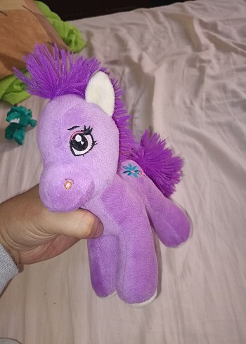 Mor Peluş At Oyuncak my little pony - Görsel 3