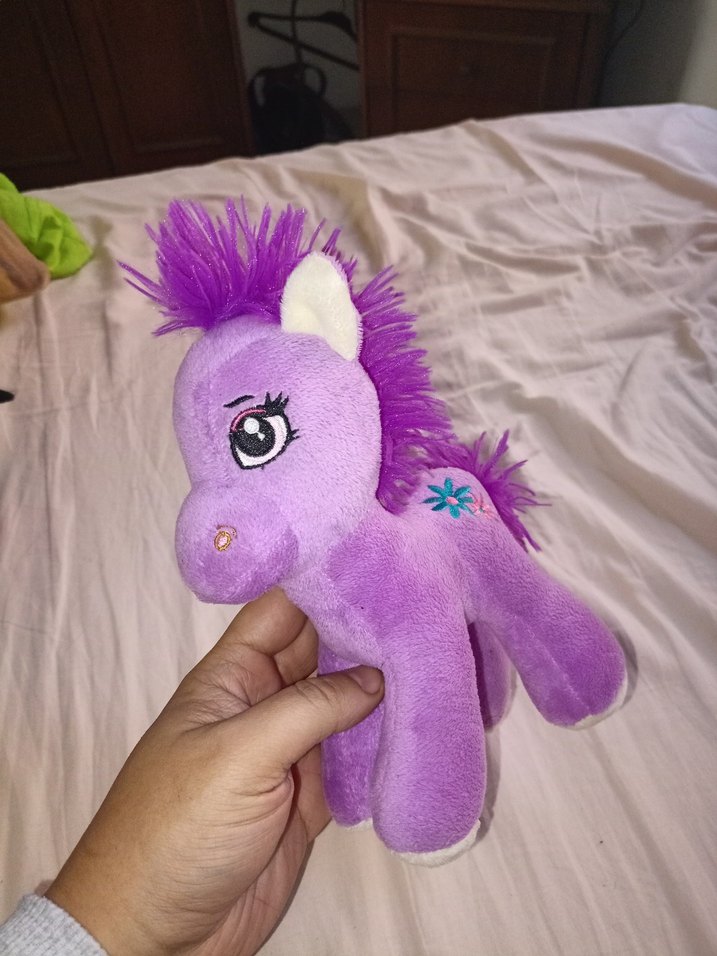 Mor Peluş At Oyuncak my little pony - Görsel 2