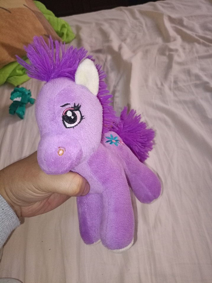 Mor Peluş At Oyuncak my little pony - Görsel 3