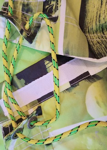 Yeşil Baskılı Erkek Mayo Şort - Görsel 4