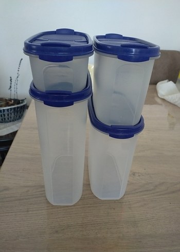 Beden mavi Renk Tupperware oval set