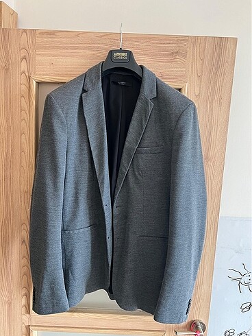 xl Beden gri Renk Zara blazer ceket XL beden