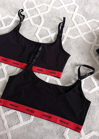 HUGO Siyah Mini   sütyen 2li - Görsel 2