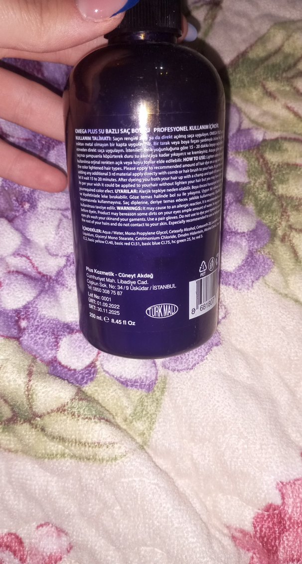 Omega Plus Bad Girl Direkt Krem Saç Boyası 250 ml - Görsel 2