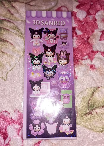 Pastel Renkli 3D sticer lar - Görsel 3