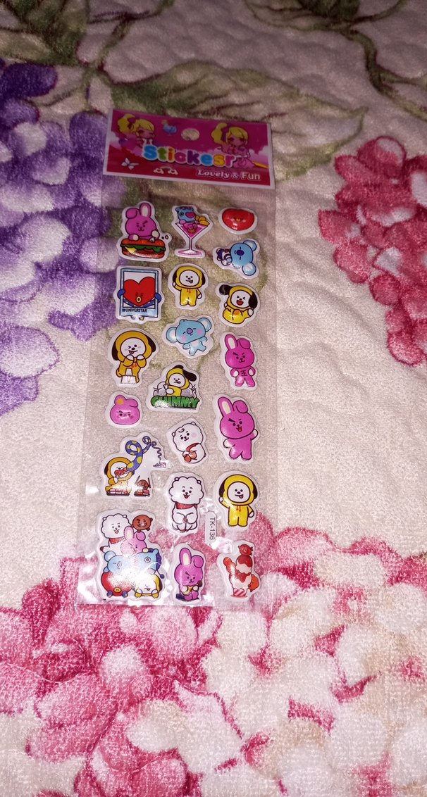 Pastel Renkli 3D sticer lar - Görsel 5