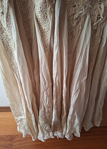 Ten rengi abiye elbise - Görsel 5