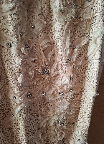 Ten rengi abiye elbise - Görsel 6