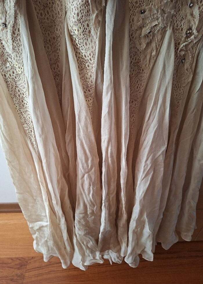 Ten rengi abiye elbise - Görsel 5