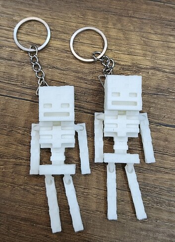 Minecraft Skeleton İskelet Anahtarlık 2 Adet